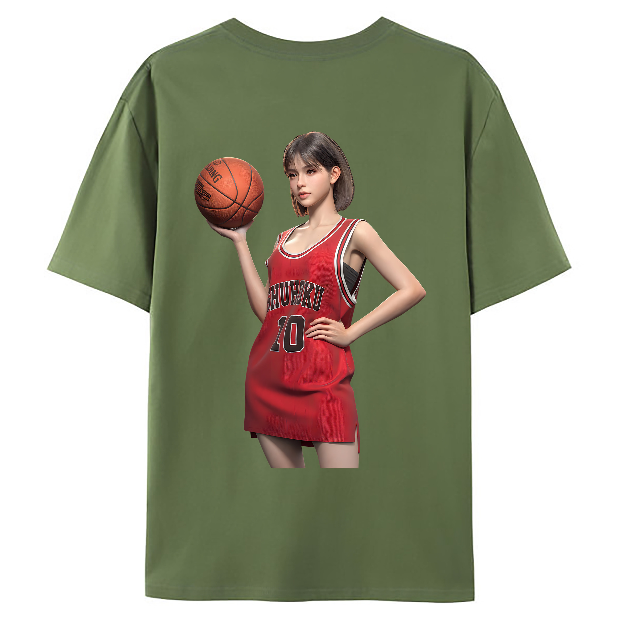 （画像用） SLAM DUNK／スラムダンク 綿100％ メンズ半袖Tシャツ（バックプリント） 通気性
